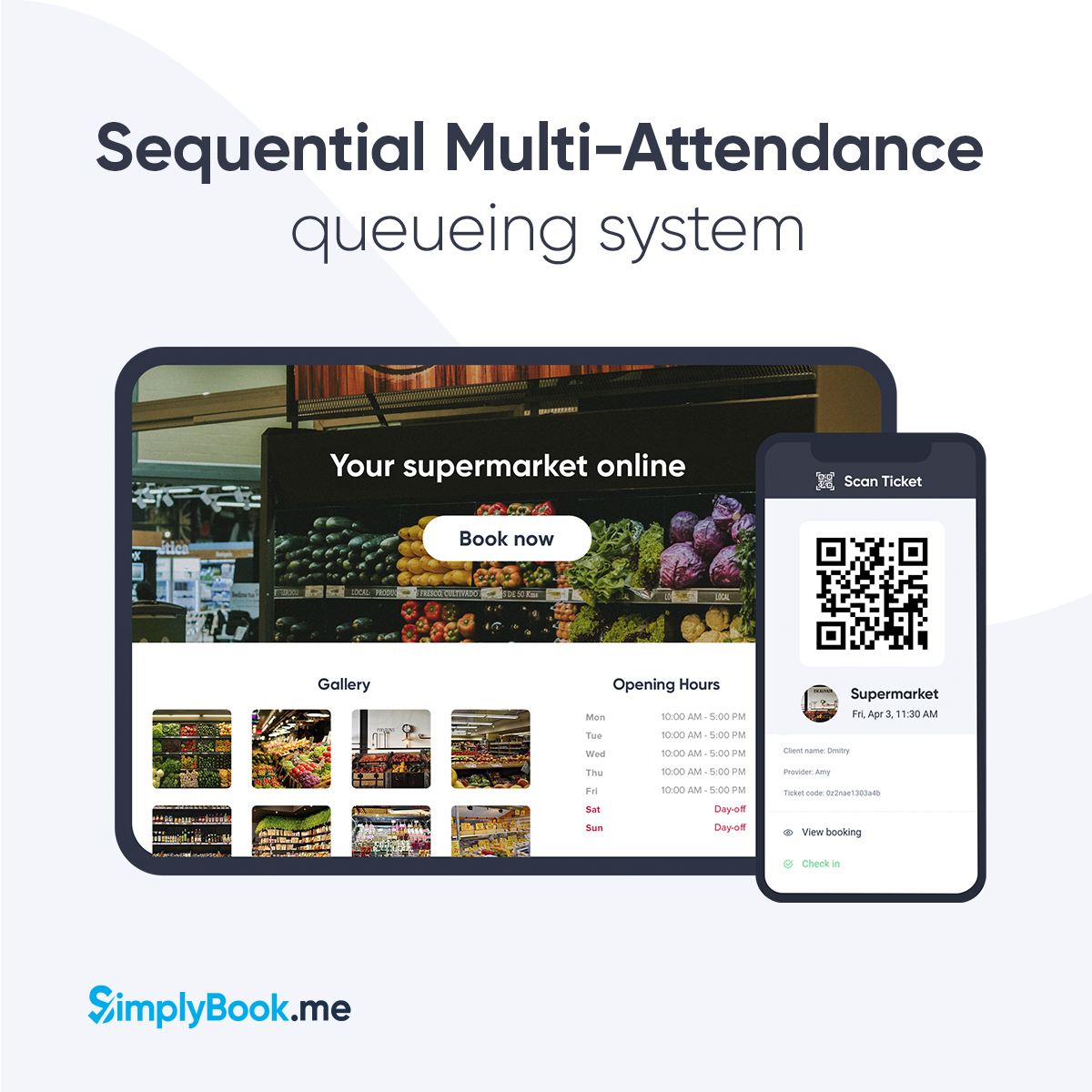 Sequential multi-attendance booking