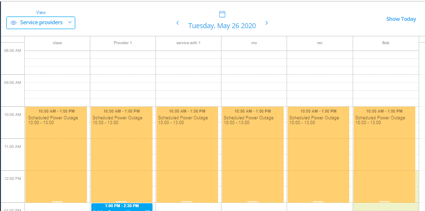 May Newsletter - Calendar note blocks out calendar time