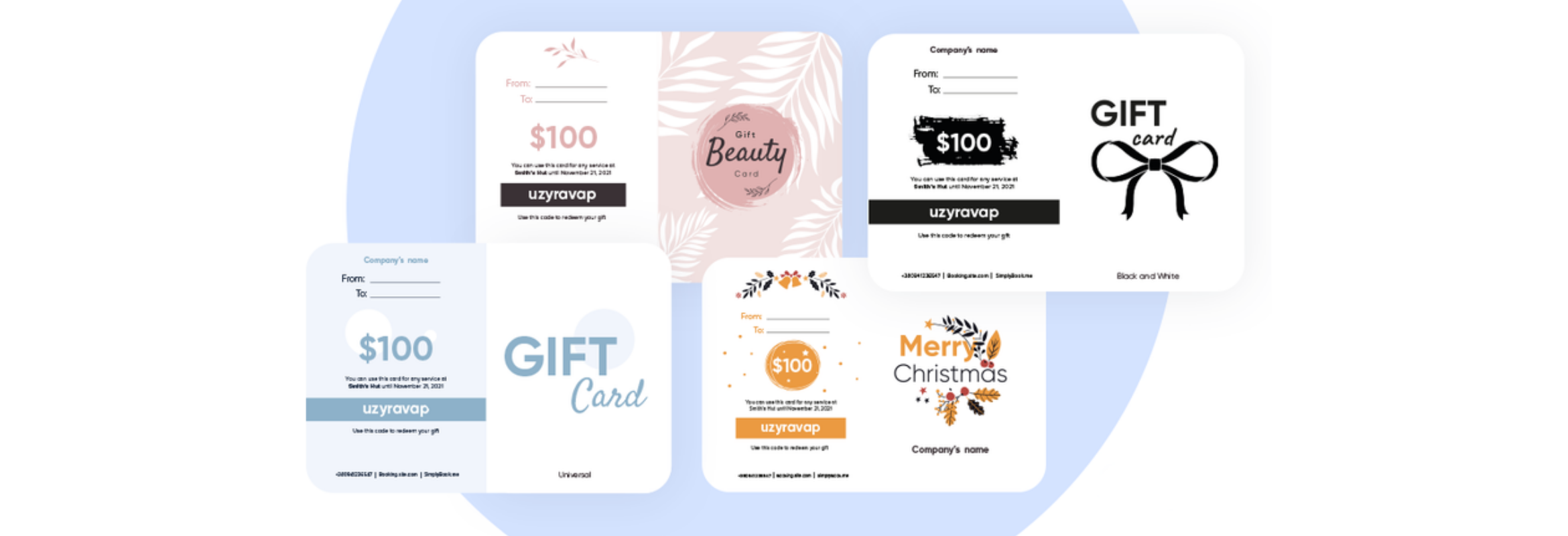 good gift card design