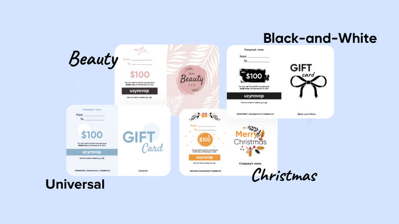 good gift card design