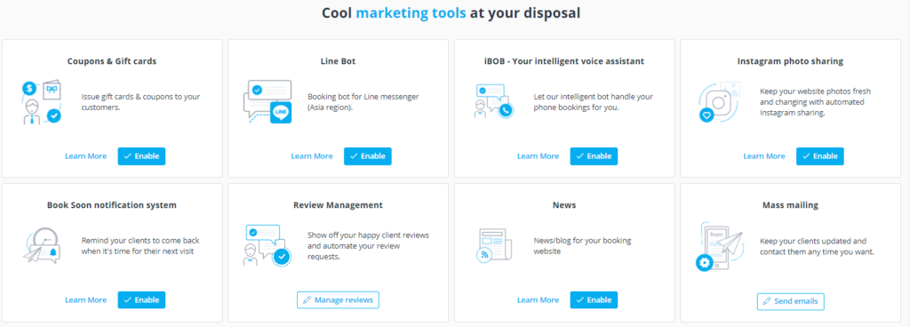 more marketing tools at your disposal