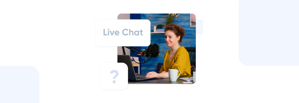 Live chat support at SimplyBook.me