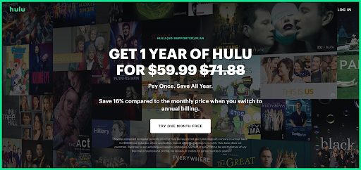 Tarifs d'abonnement de Hulu