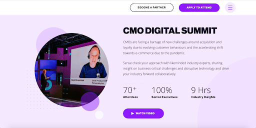 CMO Digital Summit - online event over several days