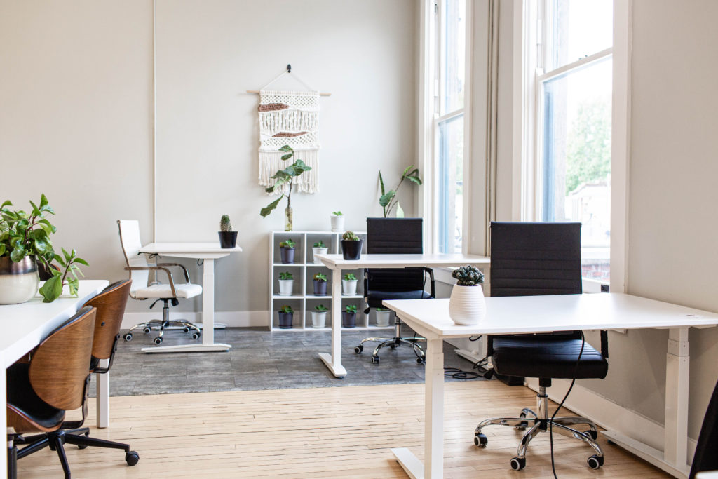 The Gray Lab individual desks
