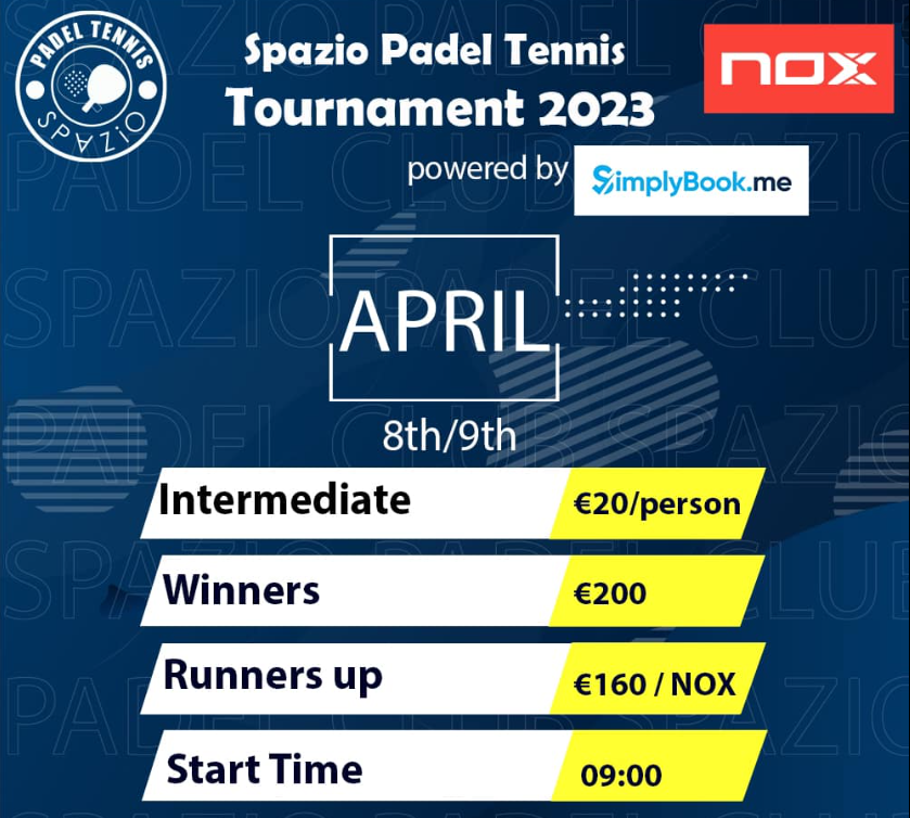 Padel-Turnier-Anzeige