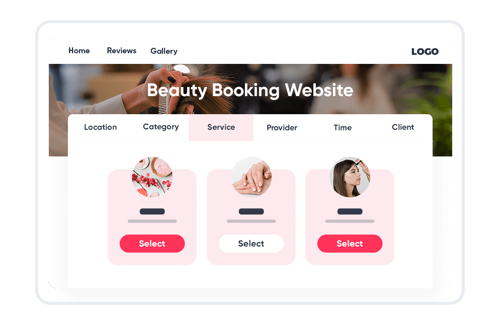 beauty booking site