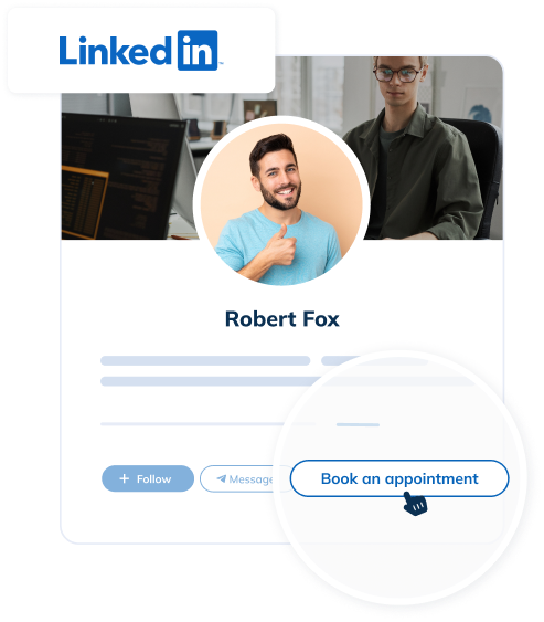 Bouton de prise de rendez-vous LinkedIn