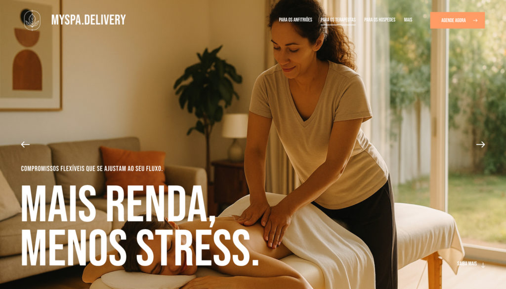 Airbnb spa experience: therapist massages client in cozy room.